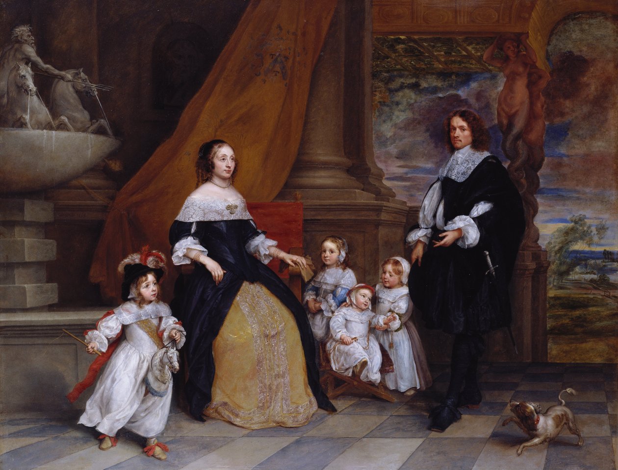 La famille de Jan-Baptista Anthoine - Gonzales Coques
