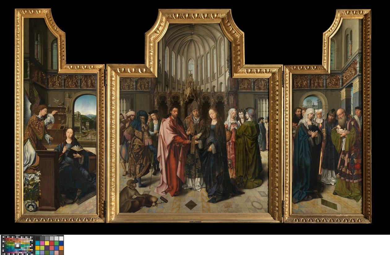 Le Triptyque Colibrant, vers 1517 - Goossen van der (1465 c.1538) Weyden