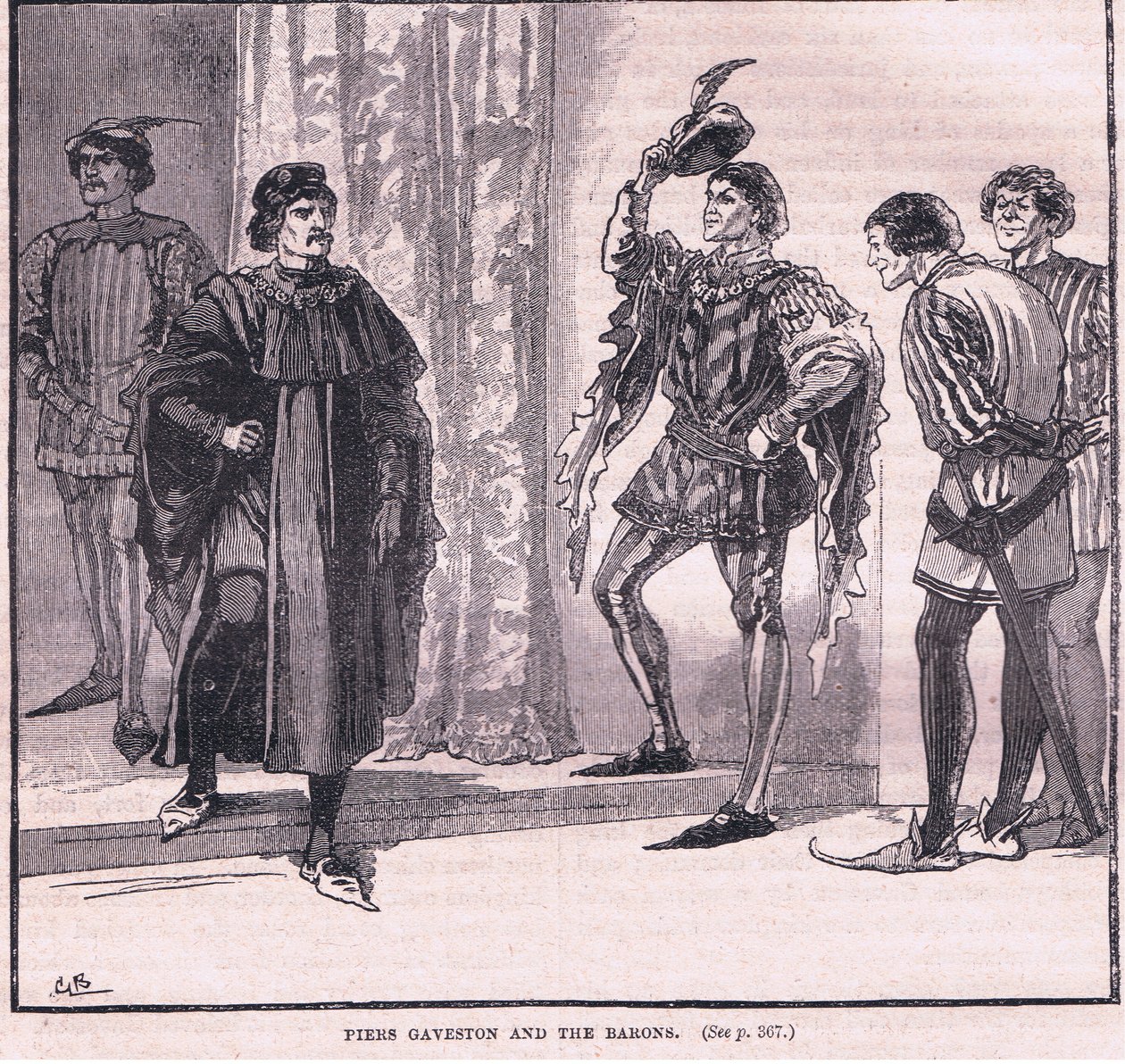 Piers Gaveston et les barons en 1309 - Gordon Frederick Browne
