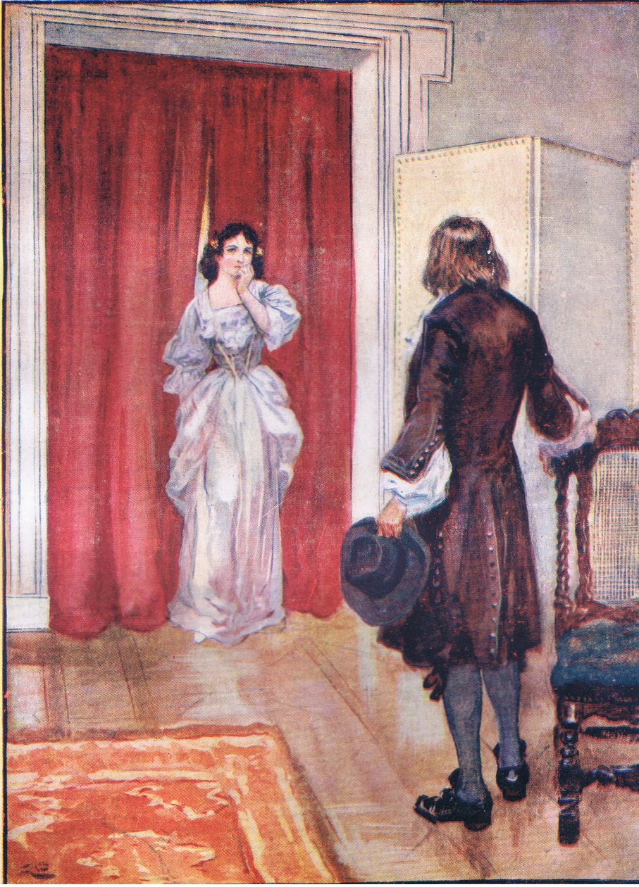 Elle est restée là un moment seulement, extrait de Lorna Doone publié par W & R Chambers Ltd, 1921 - Gordon Frederick Browne