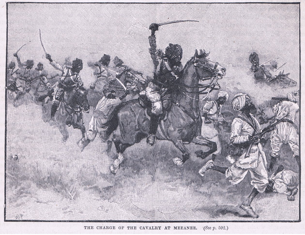 La charge de la cavalerie Meeanee AD 1843 - Gordon Frederick Browne