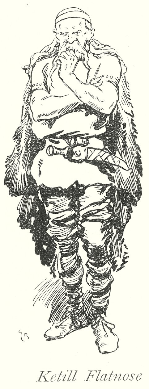Ketill Flatnose (litho) - Gordon Frederick (after) Browne