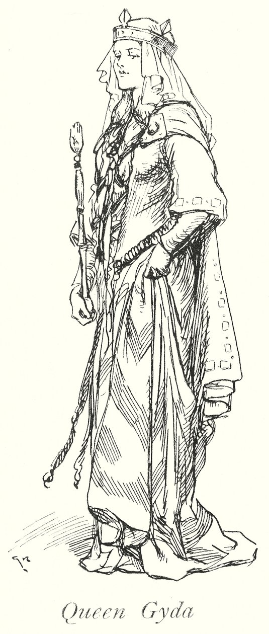 Reine Gyda (lithographie) - Gordon Frederick (after) Browne