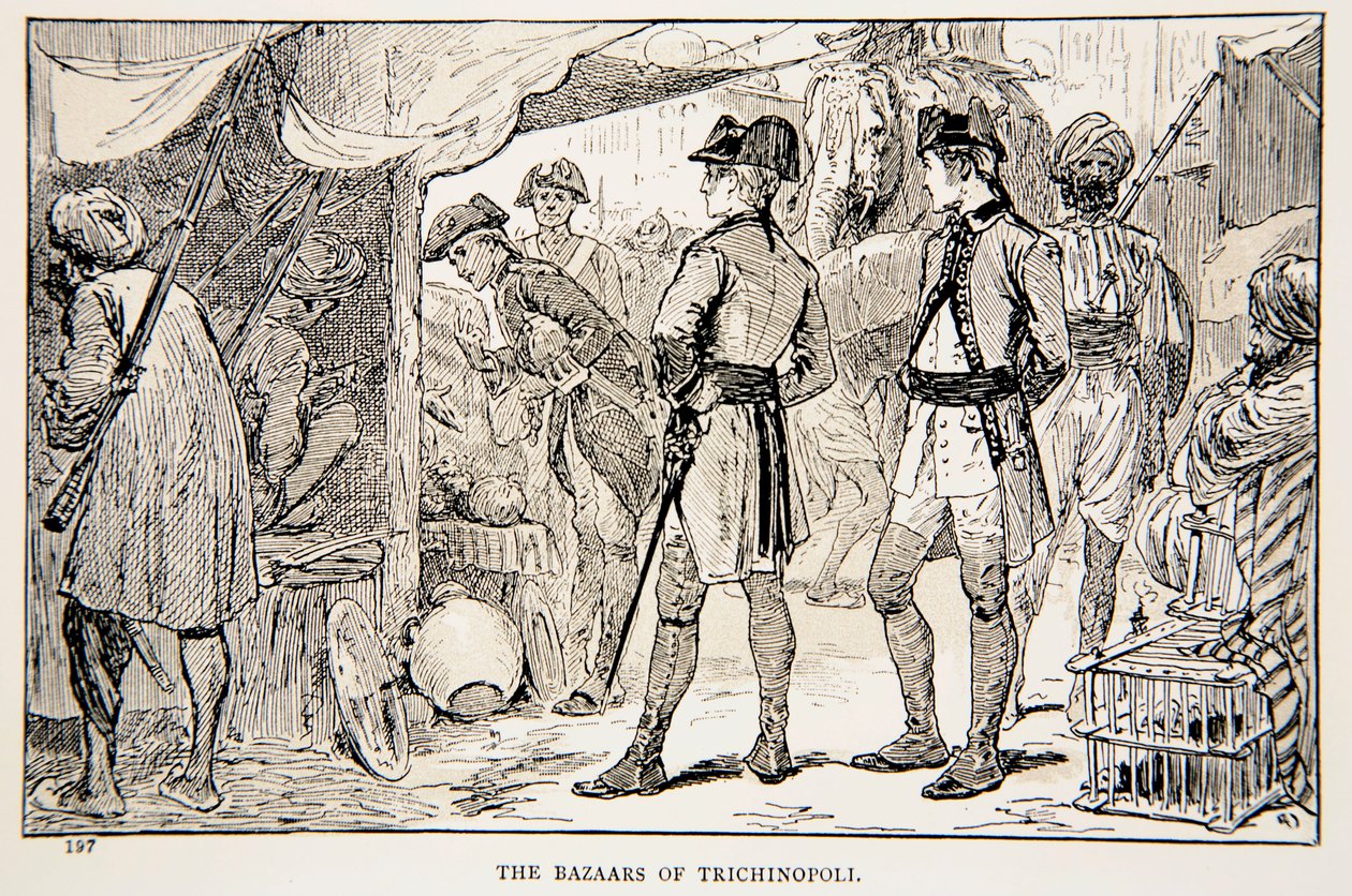 Les Bazaars de Trichinopoli, une illustration de 