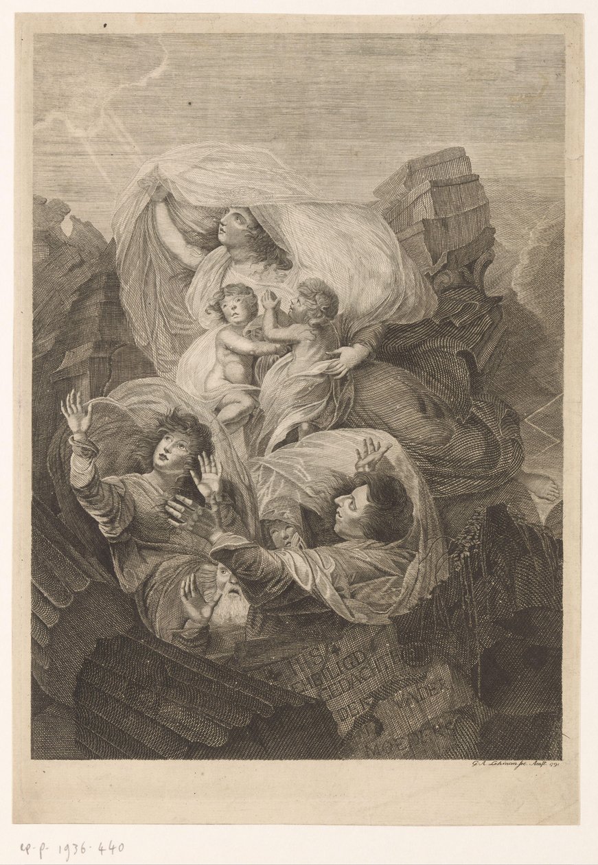 Représentation allégorique de la famille - Gottfried Arnold Lehman