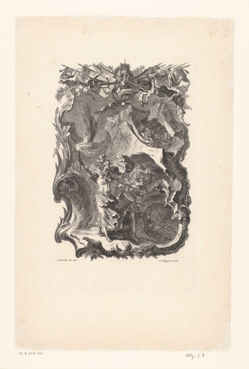 Les horreurs de la guerre, numéro 2 (Schrecken des Krieges) - Gottfried Bernhard Götz