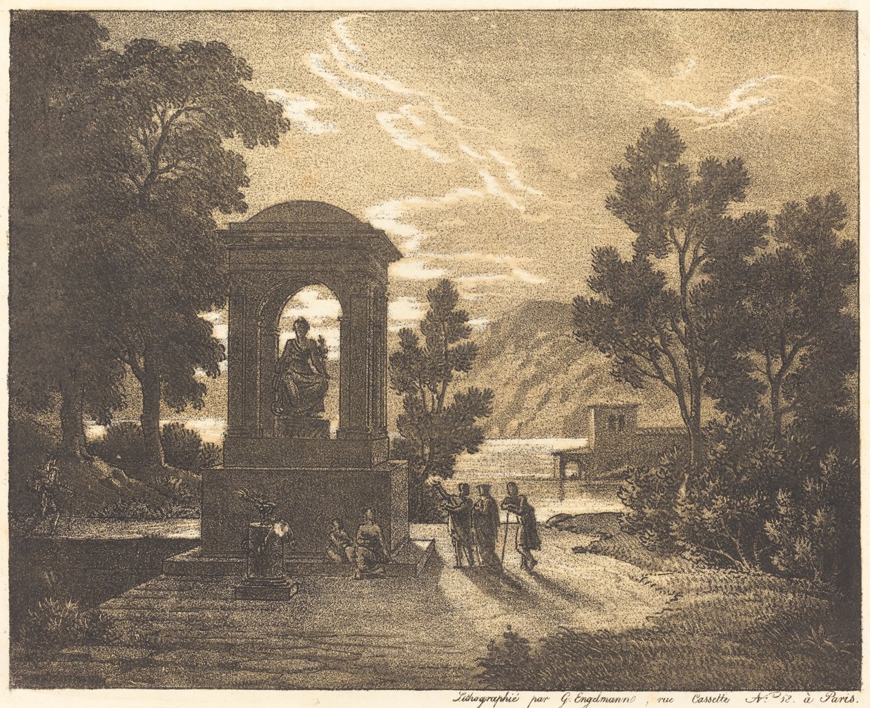 Paysage classique - Gottfried Engelmann
