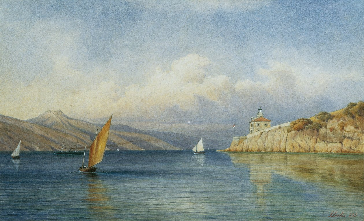 Le Phare de Prestenizza sur l