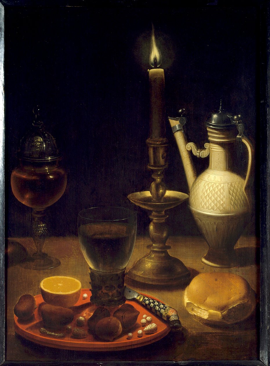 Nature morte à la chandelle - Gotthardt von Wedig