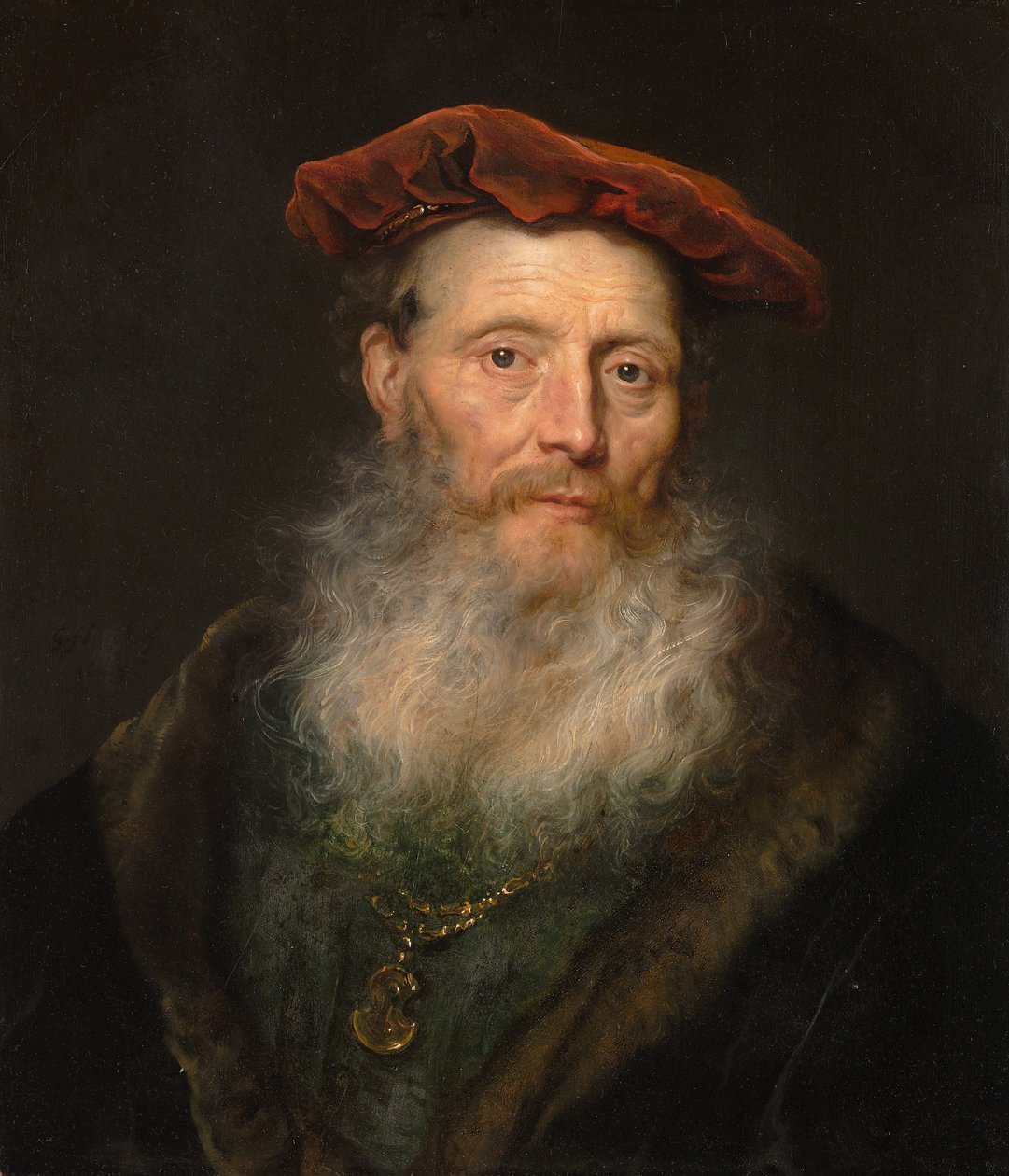 Homme barbu avec un bonnet de velours, 1645 - Govaert Flinck