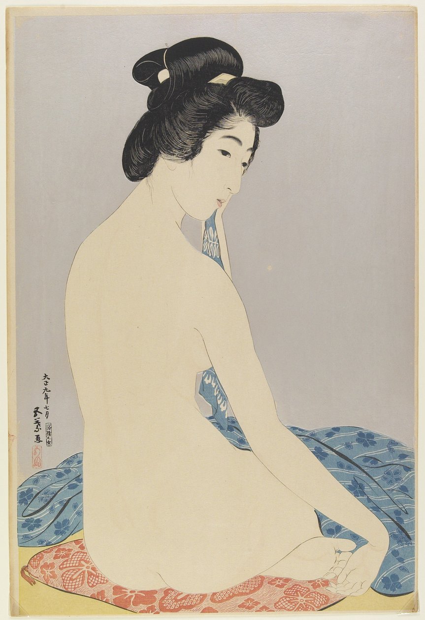 Femme après le bain, juillet 1920 - Goyo Hashiguchi