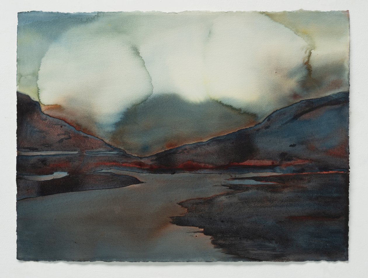 Fjord 1, 2025 (aquarelle) - Graham Dean