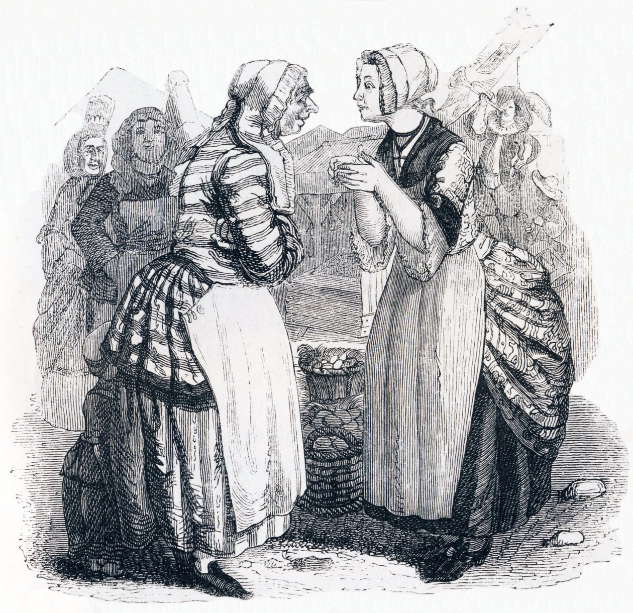 Les femmes et le secret - Fables de La Fontaine - Grandville