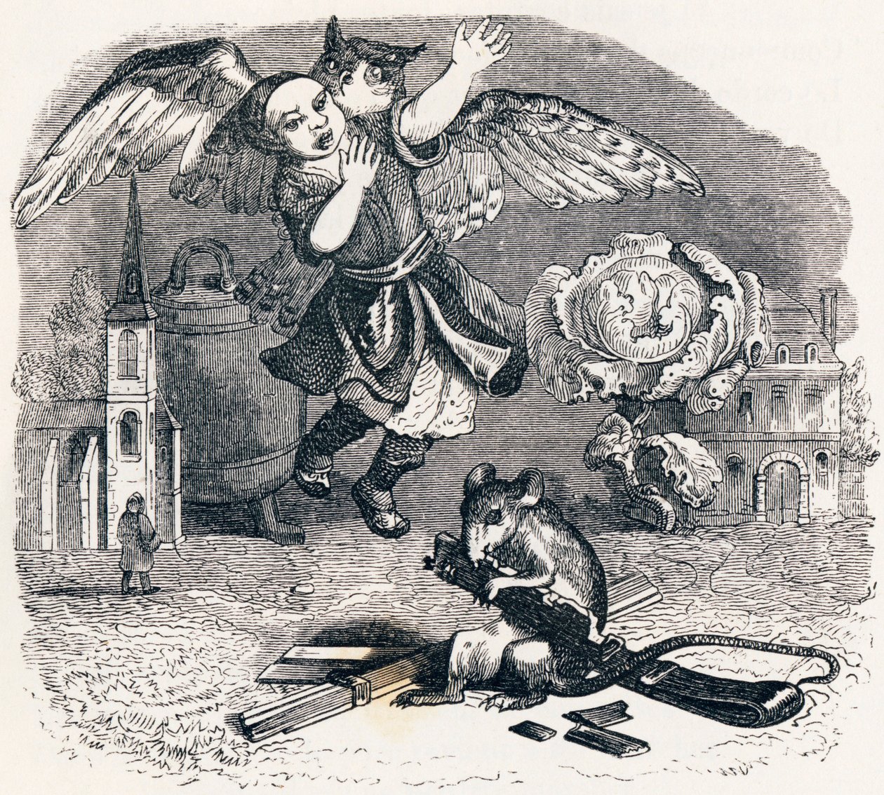 Le dépositaire infidèle - Fables de La Fontaine - Grandville