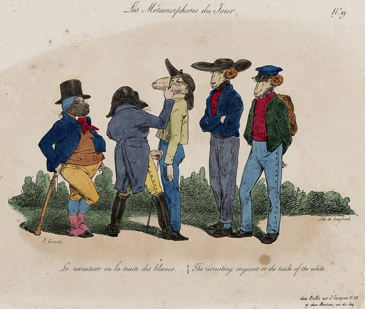 Les Métamorphoses du Jour, No. 19 - Grandville