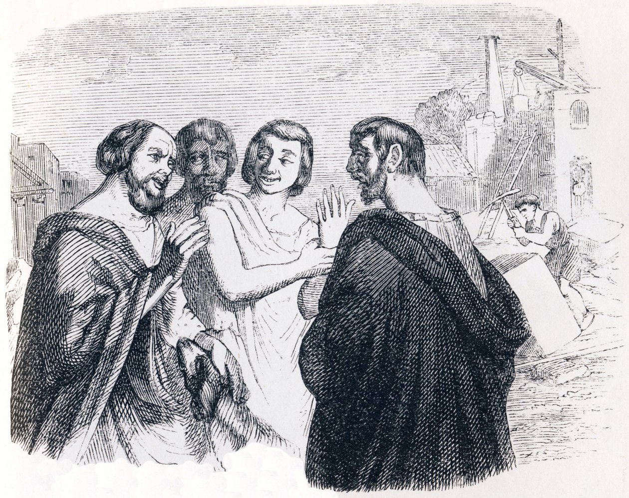 Parole de Socrate - Fables de La Fontaine - Grandville