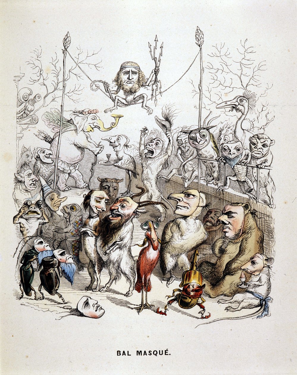 Le bal masqué des animaux - par Grandville - Grandville