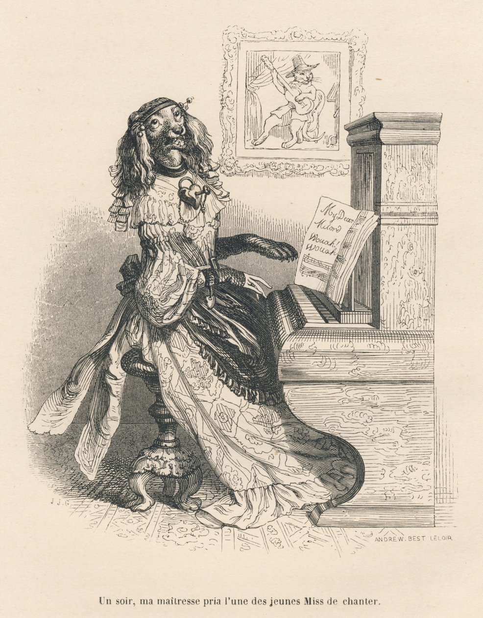 Un chien chantant au piano (Peines de cour d