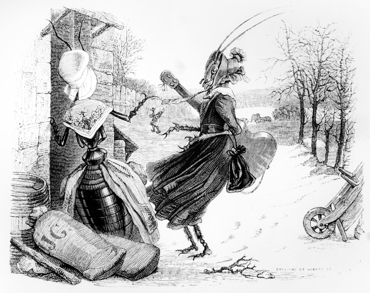 La Cigale et la Fourmi, illustration pour 