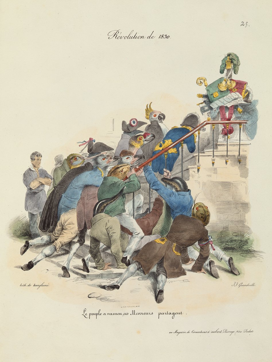 La Révolution de 1830 - Grandville 1803 47 after Grandville 1803 47 after