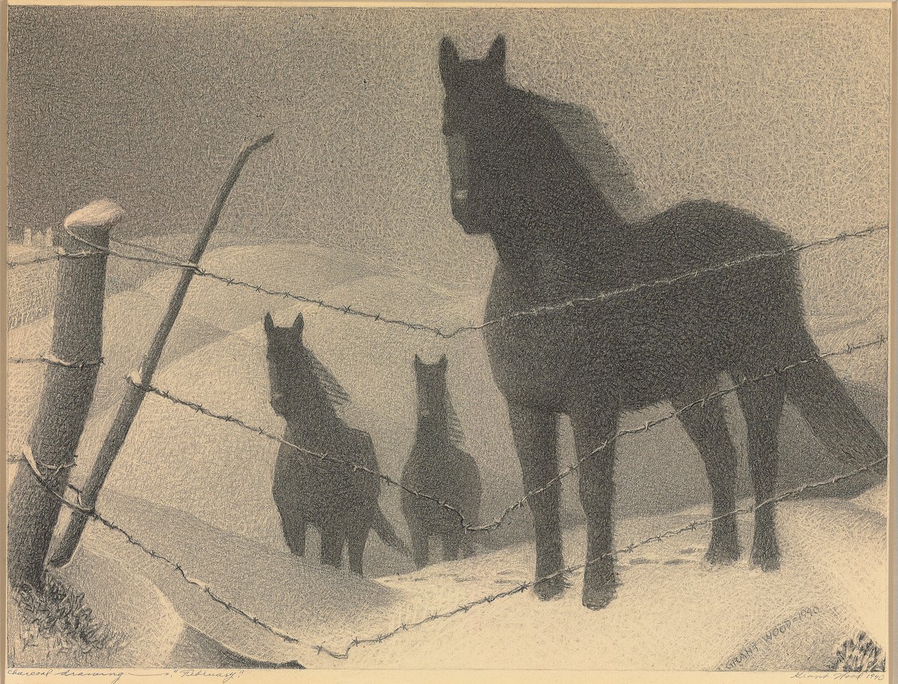 Étude pour "Février", 1940 - Grant Wood