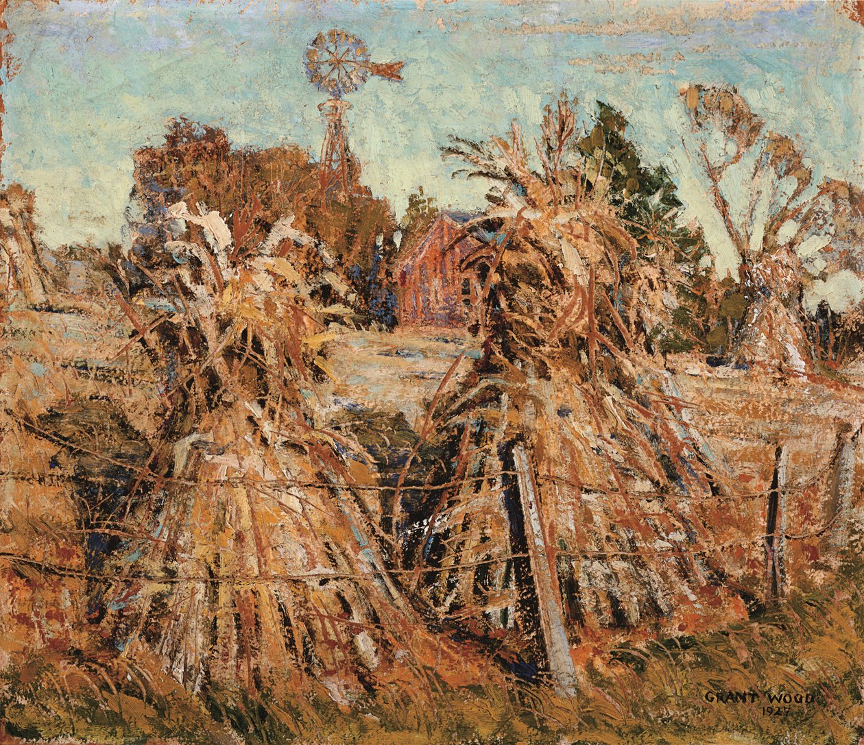Le champ de maïs - Grant Wood
