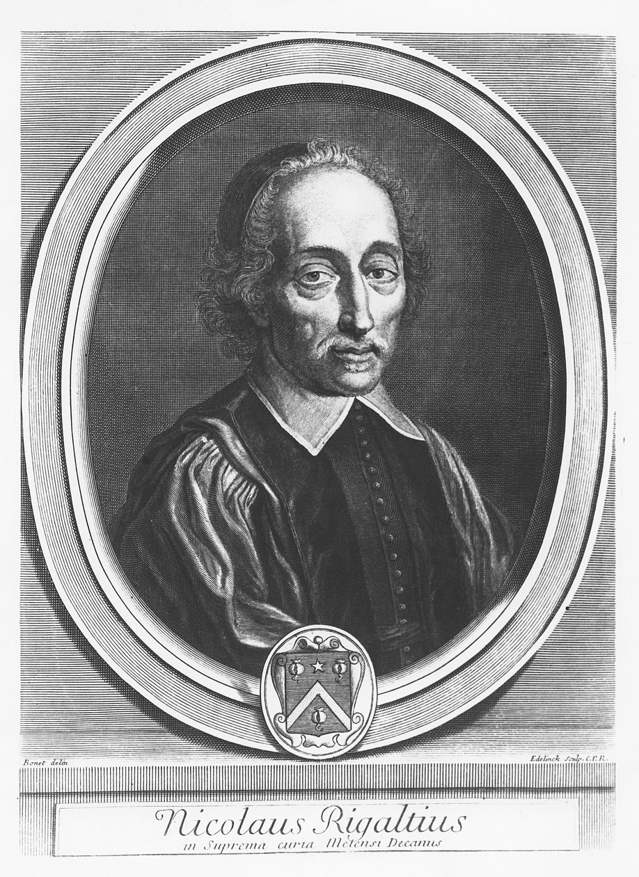 Portrait de Nicolas Rigault - Gérard Edelinck