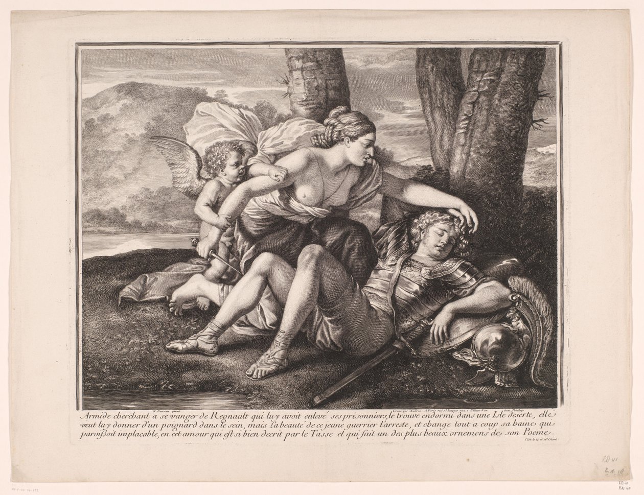 Renaud et Armide - Gérard Audran (attributed to)