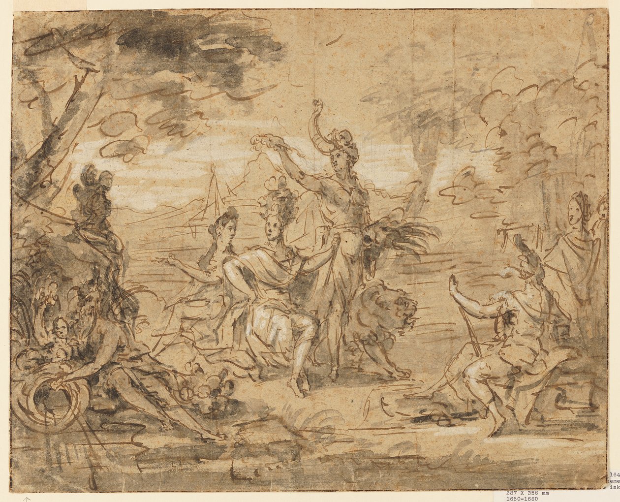 Conception pour une tapisserie : Allégorie de l