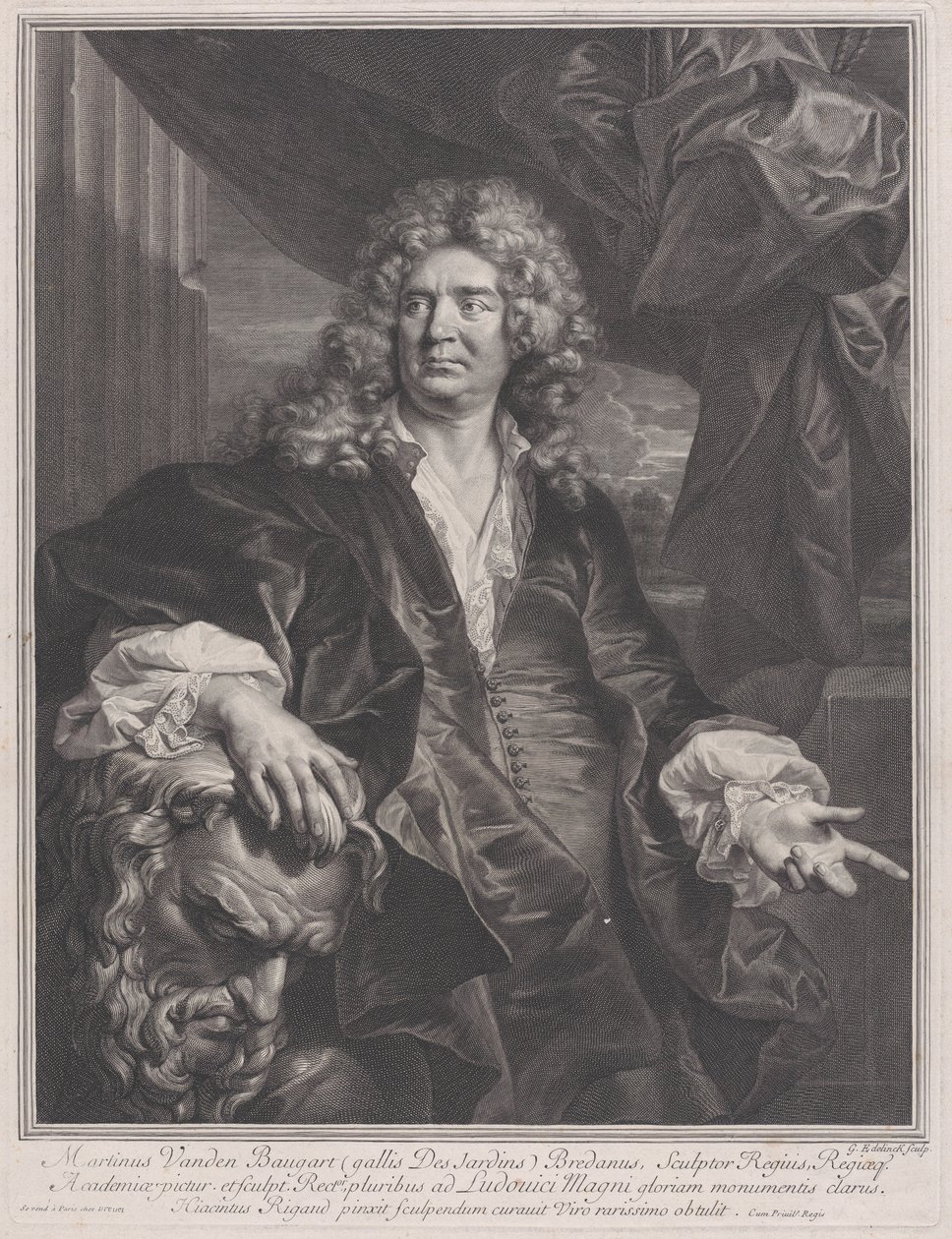 Martin Vanden Bogaert, dit Desjardins, 1698 - Gérard Edelinck