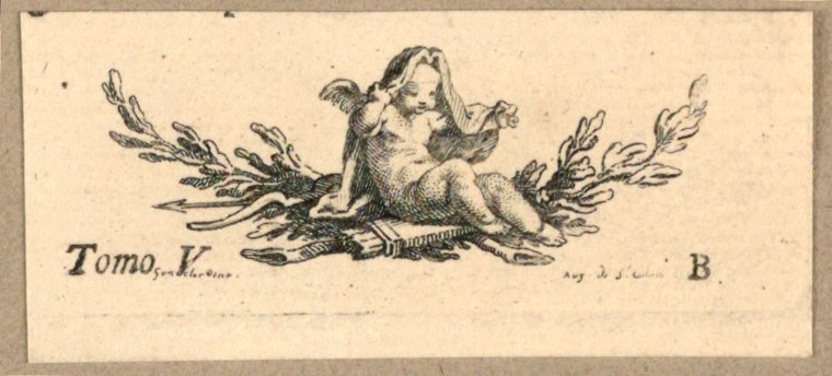 Cupidon avec voile - Gravelot