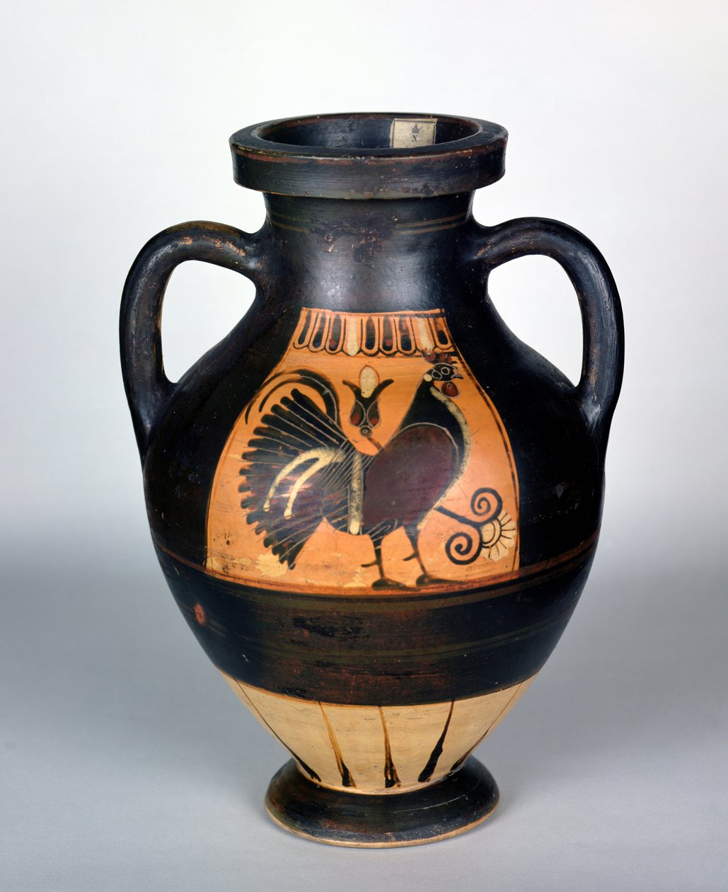 Amphore représentant un coq, style corinthien - Greek