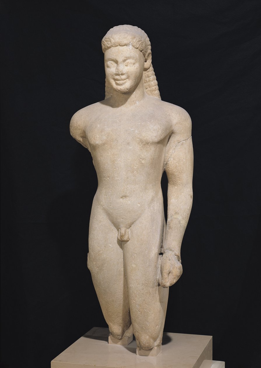 Kouros, de Paros, près du sanctuaire d
