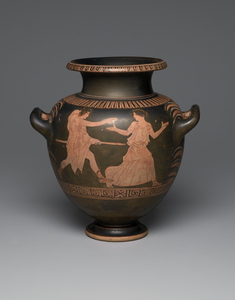 Stamnos à figures rouges attiques, 440-430 av. J.-C. - Greek
