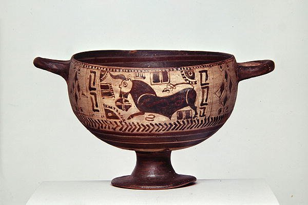 Kotyle à figures noires, c.600-500 av. J.-C. - Greek