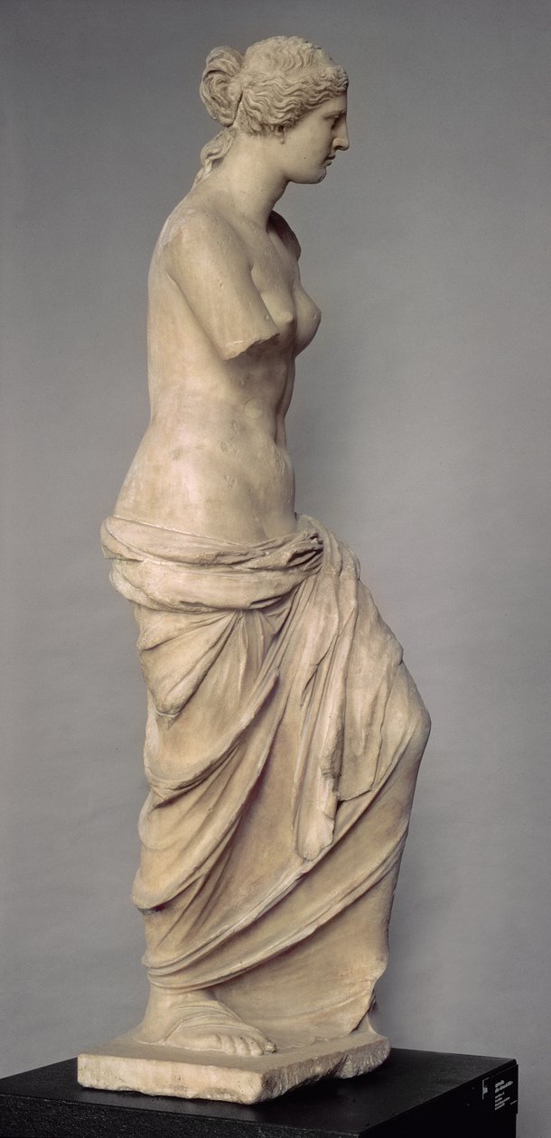 Vénus de Milo, vue de côté, période hellénistique grecque, vers 100-130 av. J.-C. - Greek
