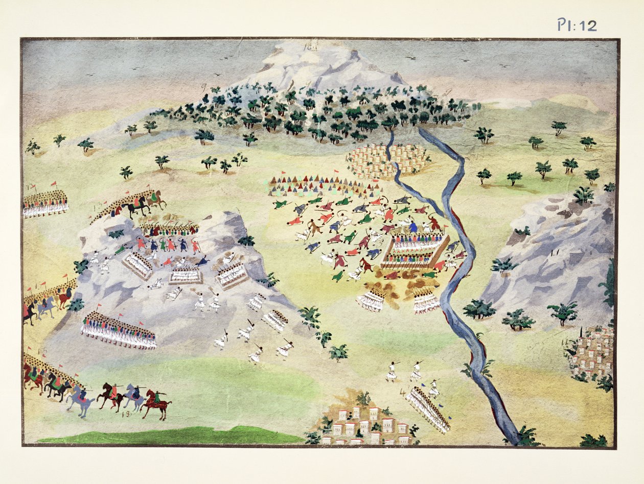 Batailles entre Turcs et Grecs à Karpenisi et Kaliakouda, planche 12 de l
