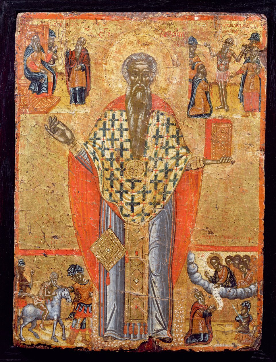 Saint Charalambos, icône, de Macédoine, fin XVIe siècle - Greek School
