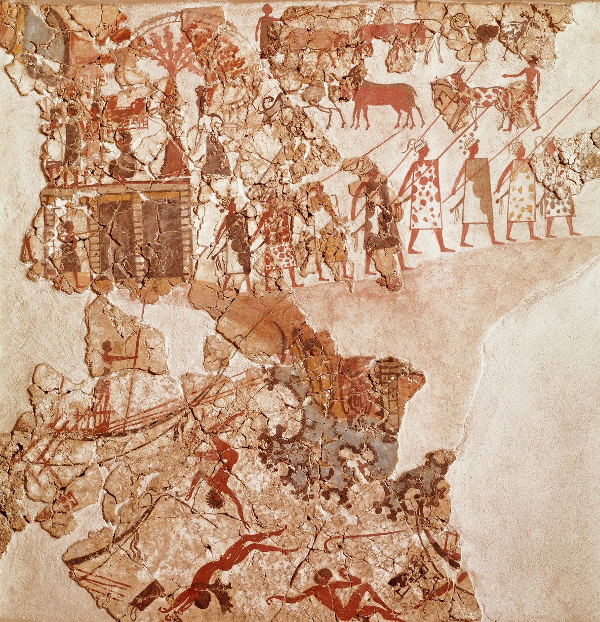 La mort des Libyens, fresque d