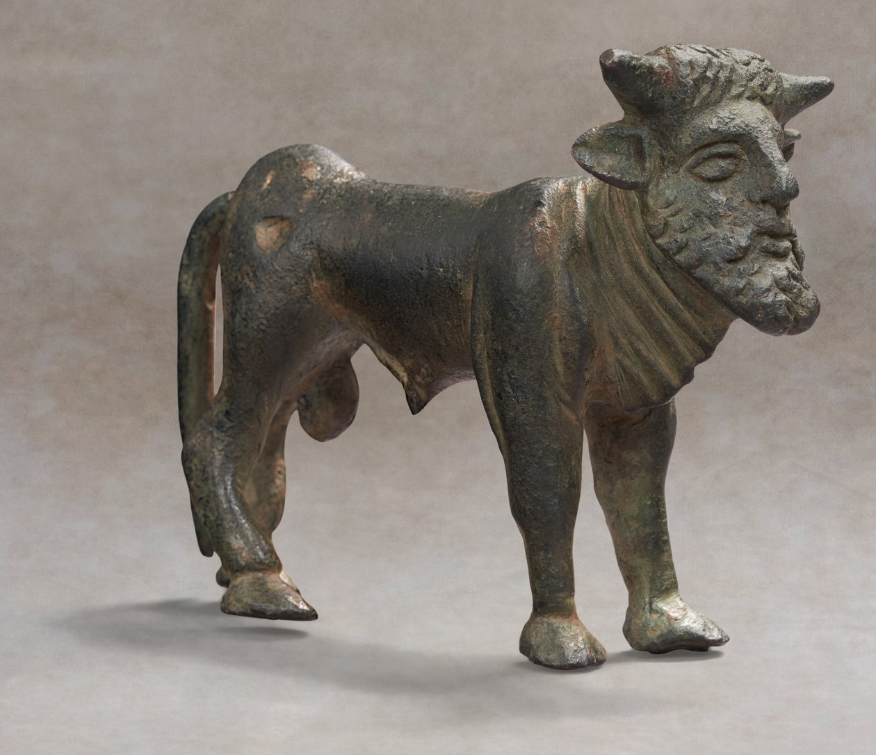 Acheloos grec en bronze, vers 500-450 av. - Greek school