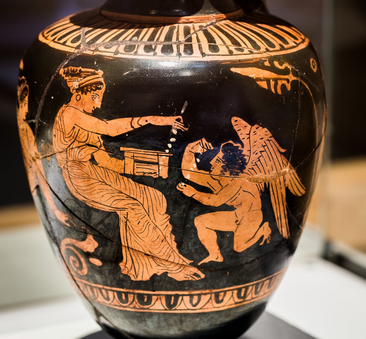 Oenochoé attique à figures rouges (Terre cuite) - Greek School