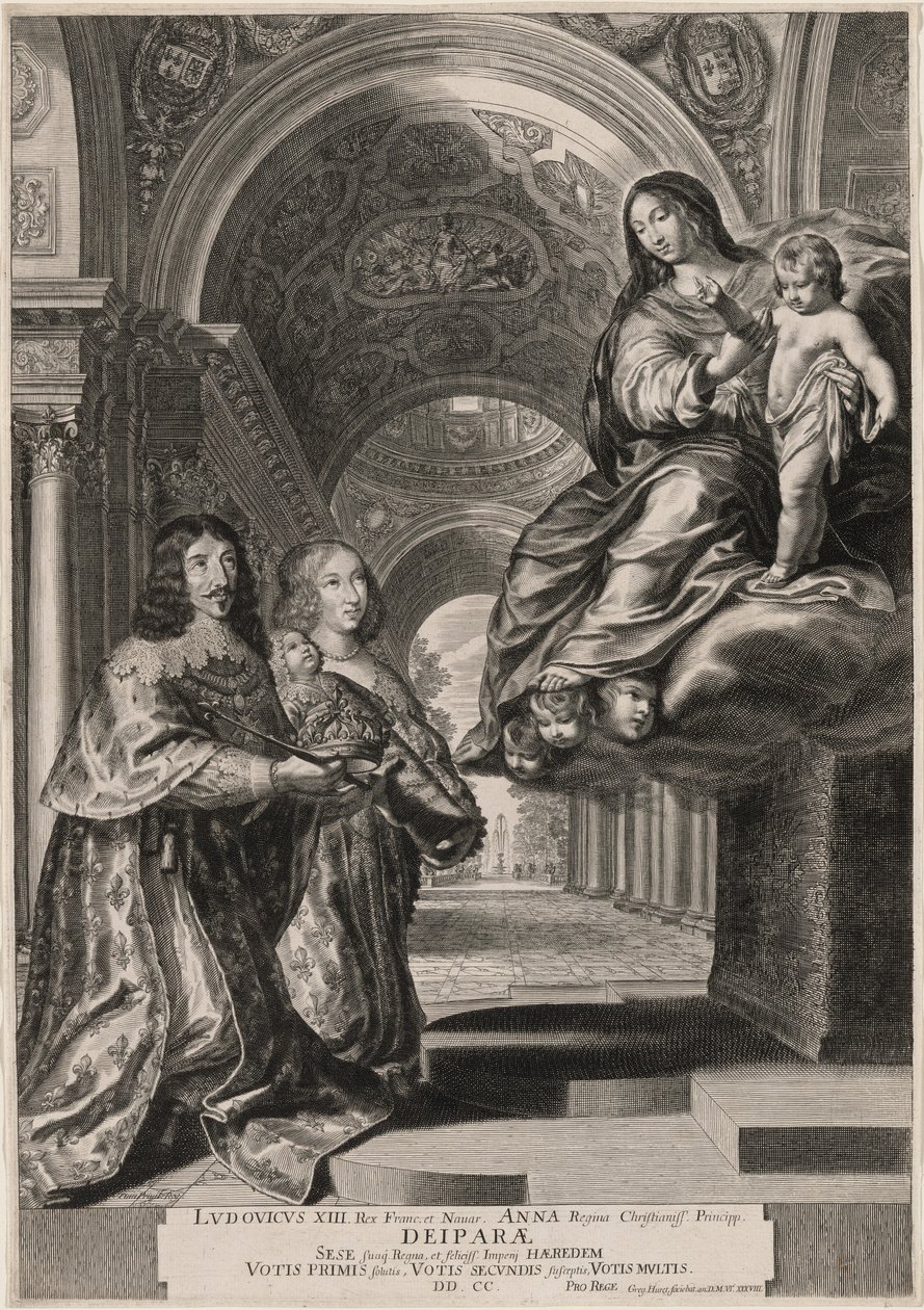 Le vœu de Louis XIII (Louis XIII et son épouse, Anne d