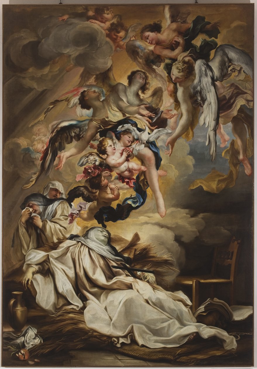 Mort de Sainte Scholastique, vers 1700 - Gregorio De Ferrari