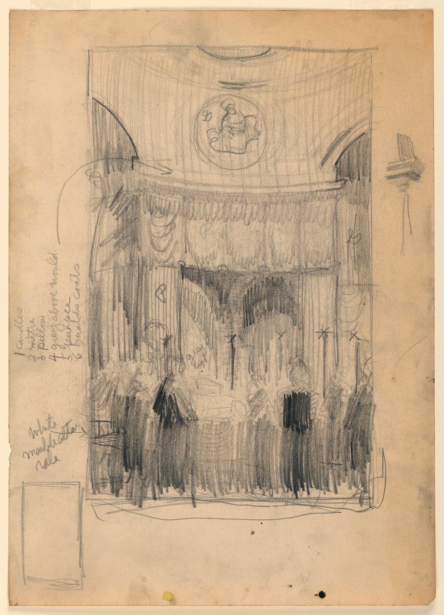 Funérailles du cardinal James Gibbons à la cathédrale catholique romaine, Baltimore, MD - Griffith Baily Coale