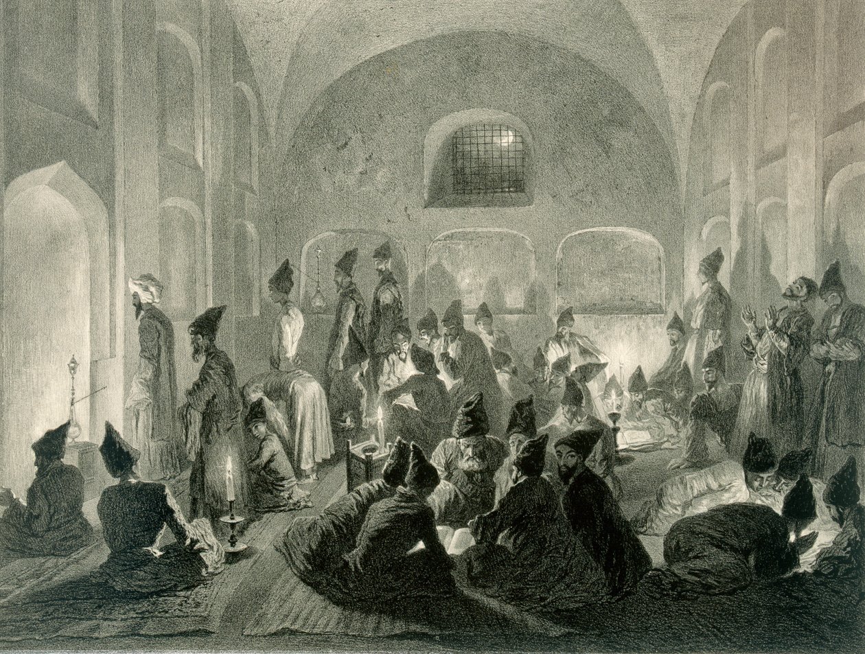 Mosquée Persane à Erevan, Arménie, une Nuit Pendant le Ramadan, planche 19 d