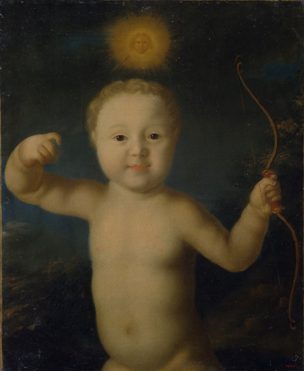 Portrait du tsarévitch Pierre Petrovitch de Russie 1715-1719 en Cupidon, 1772 - Grigori Dmitrievich Molchanov