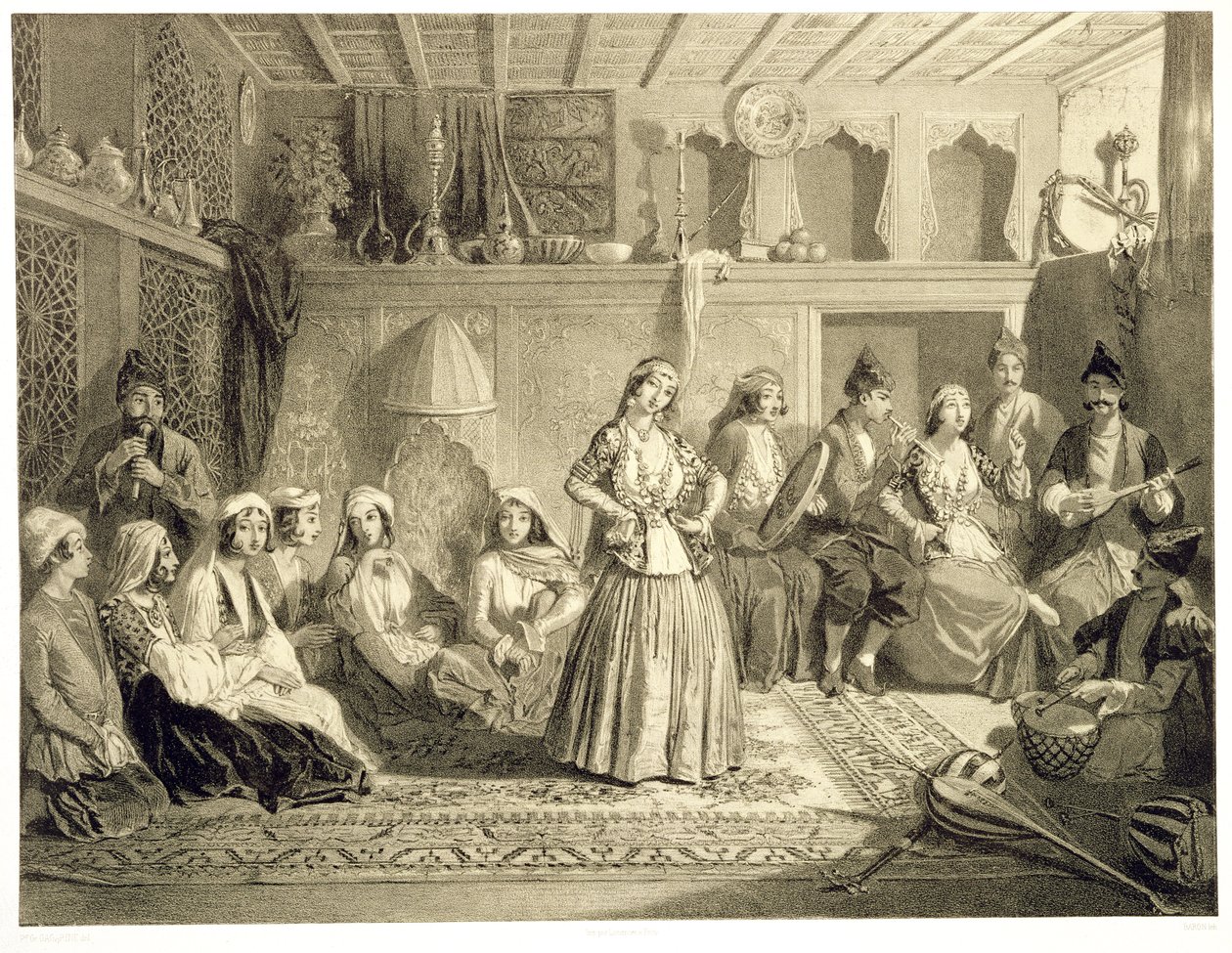 Salle de repos près des bains à Shemakha, sur la steppe de Shirvanskaya, planche 40 d