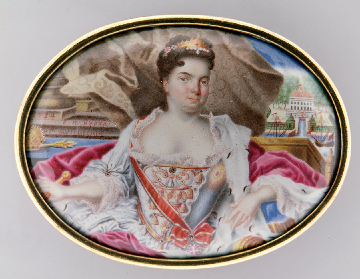 Portrait de Catherine Ire (1684-1727), 1724 - Grigory Semyonovich Musikiysky