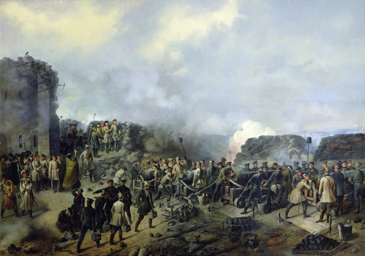 La bataille franco-russe à Malakhov Kurgan en 1855, 1856 - Grigory Shukayev