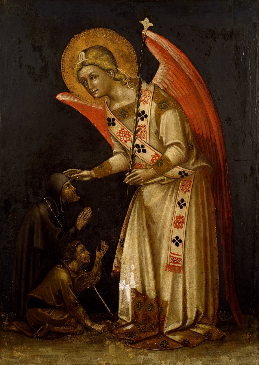 Ange, vers 1354, par Guariento, fresque - Guariento di Arpo